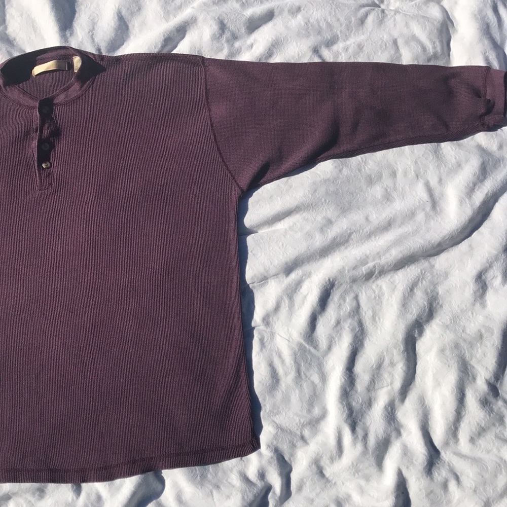 Cotton blend long sleeve XXL V-Neck with buttons by Imprints - Picture 3 of 13